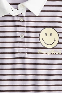 Polo de rugby avec motif imprimé