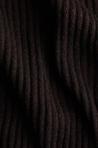 Robe T-shirt en tricot côtelé