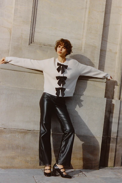 Ankle-Length Leather Pants