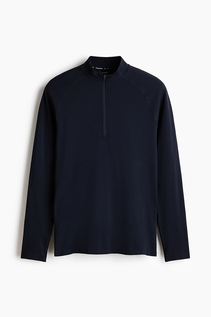 Muscle-Fit Half-Zip Sports Shirt with DryMove™