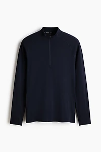 Muscle-Fit Half-Zip Sports Shirt with DryMove™