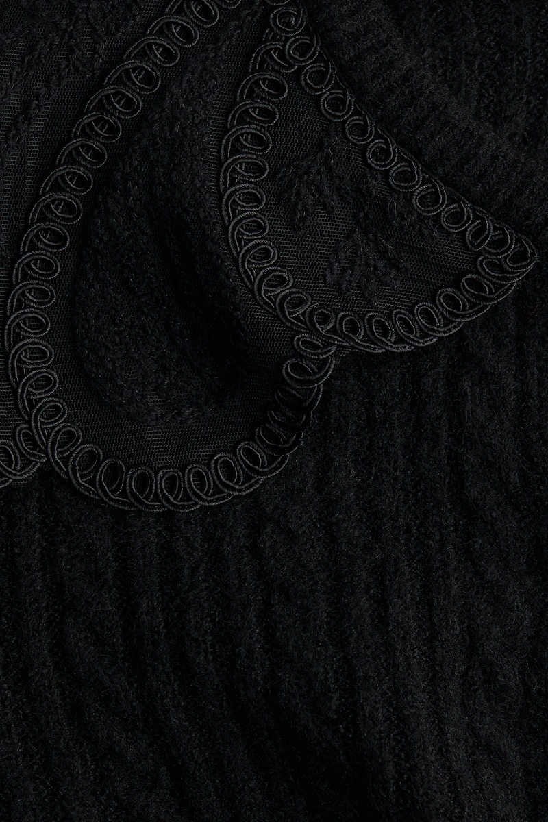 Lace-Collar Cardigan