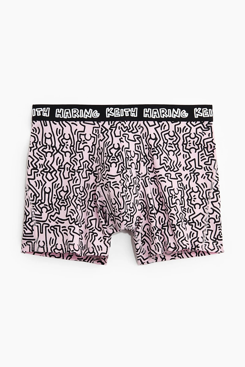 Lot de 3 caleçons boxeurs en coton à motif imprimé