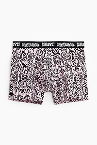 Lot de 3 caleçons boxeurs en coton à motif imprimé