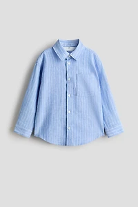 Linen-Blend Shirt