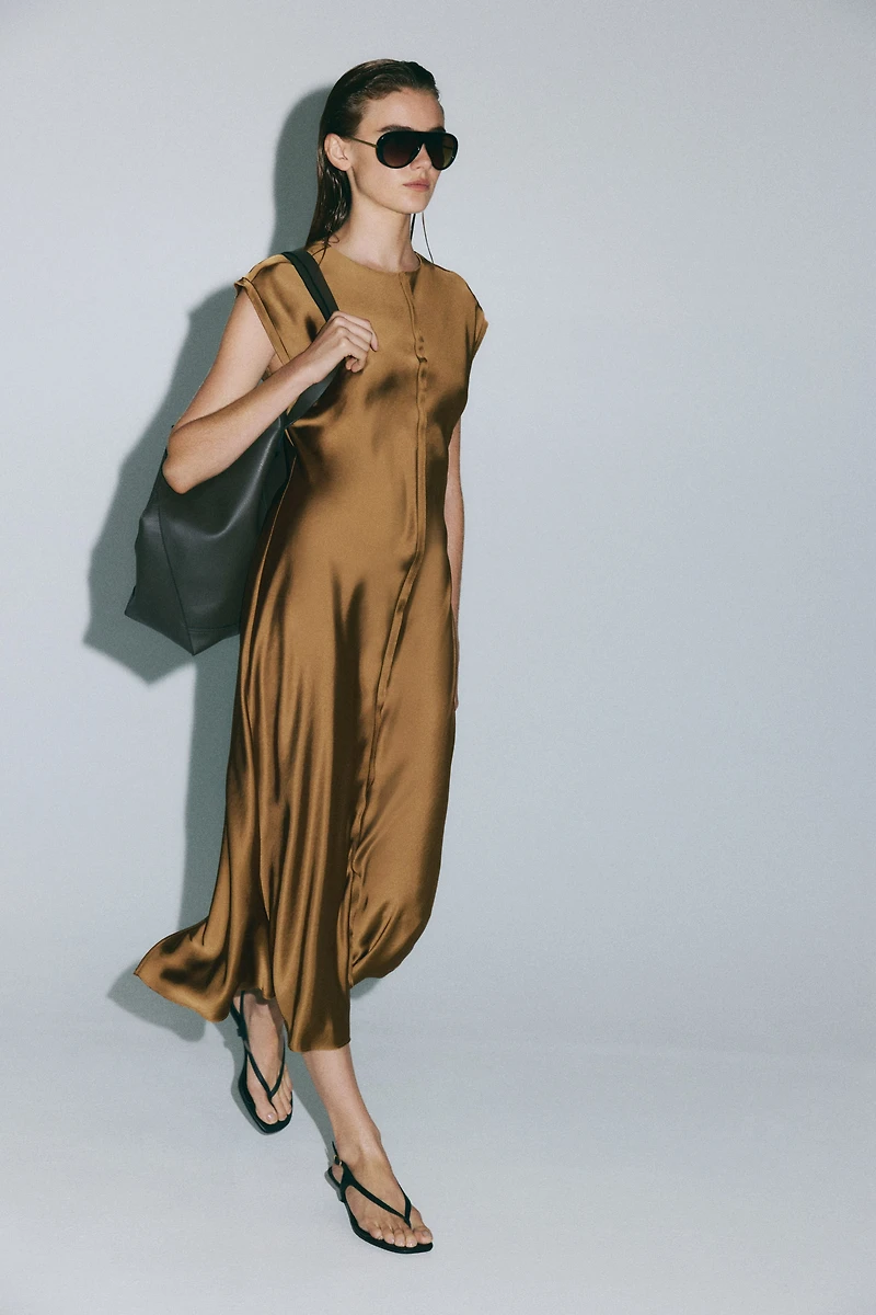 Satin Midi Dress