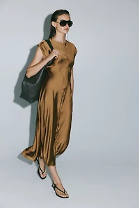 Satin Midi Dress