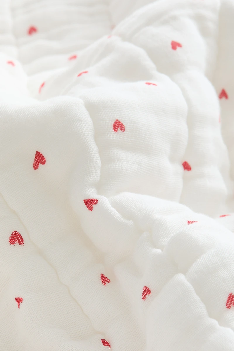 Quilted Muslin Baby Blanket
