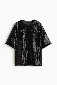 Oversized Sequined Top