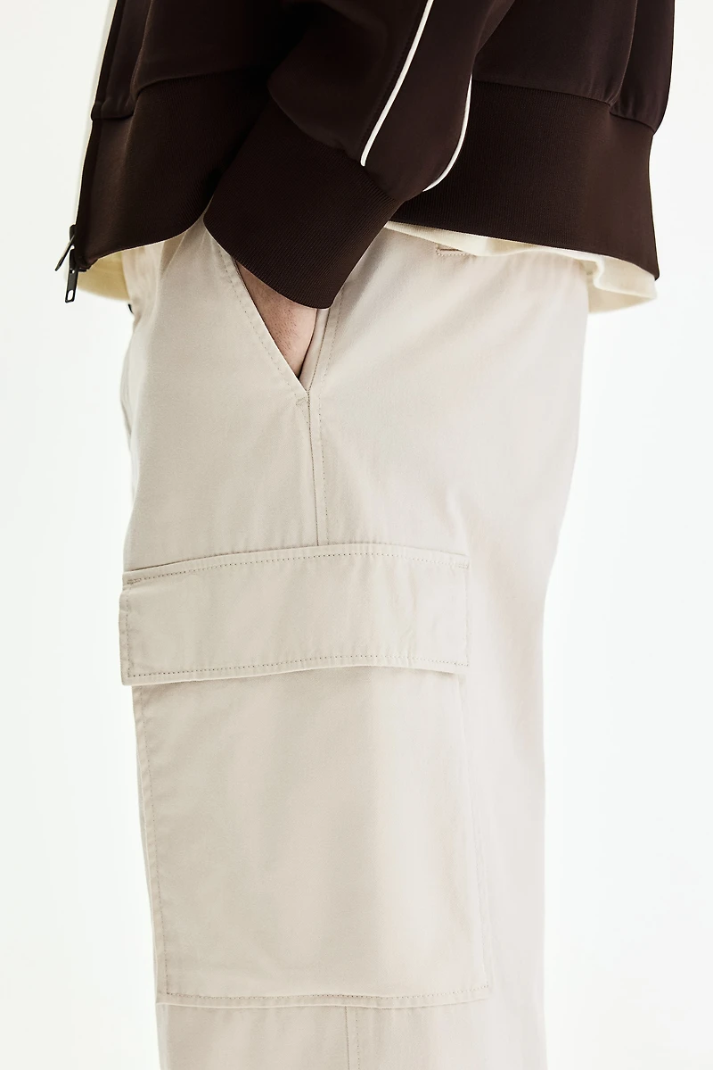 Relaxed-Fit Cotton Cargo Pants