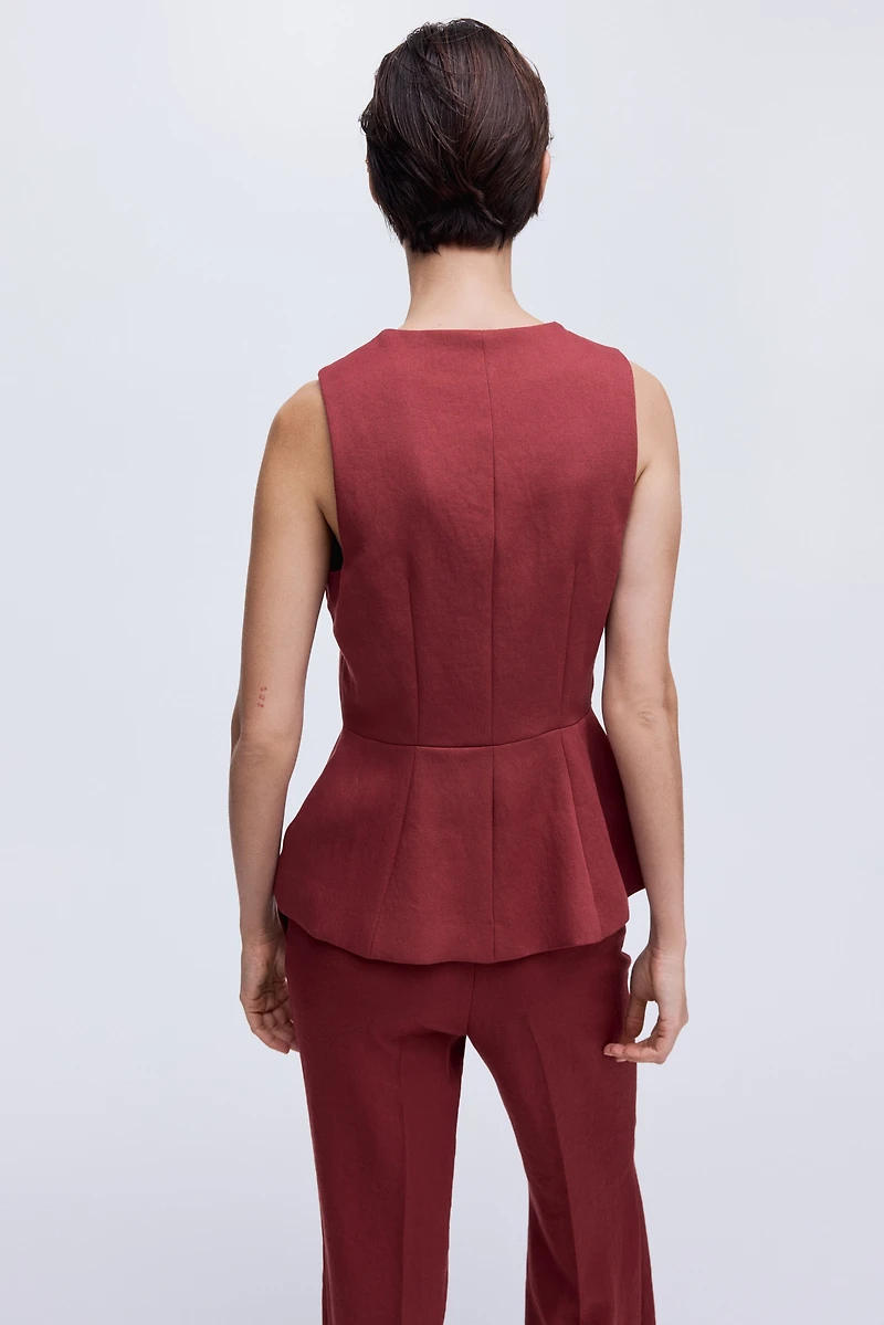Peplum Vest
