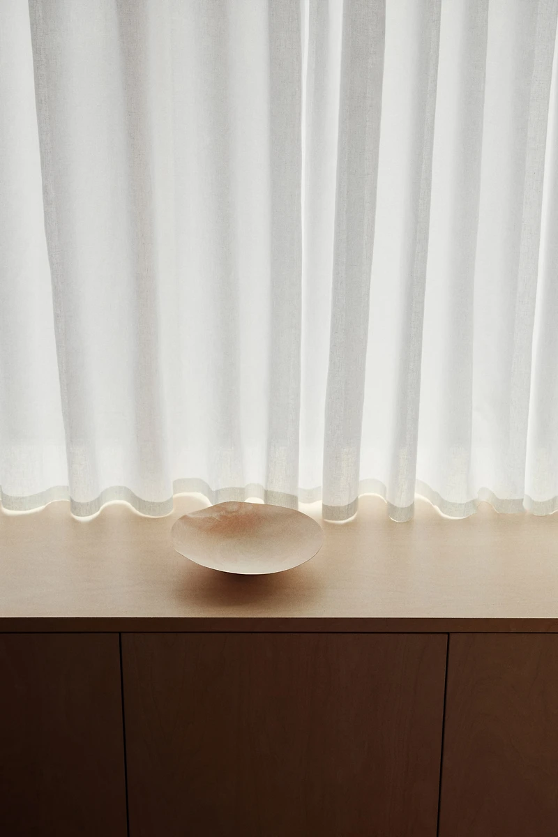 2-Pack Long Linen-Blend Curtain Panels