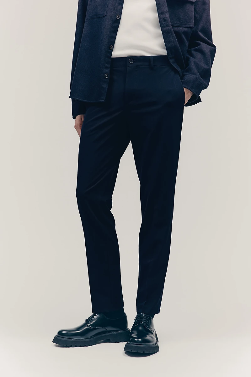 Slim-Fit Tailored Pants