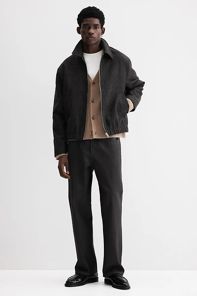 Veste-chemise feutrée classique