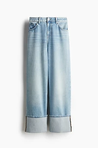 Jean Flottant Taille Basse Jambes Amples