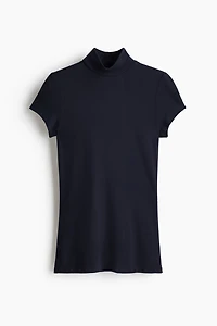 Mock Turtleneck Viscose Top