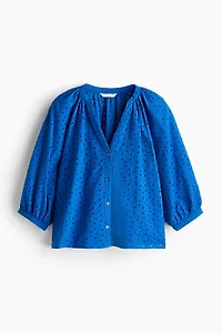 Eyelet-Embroidered Blouse