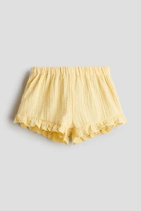 Cotton Muslin Shorts