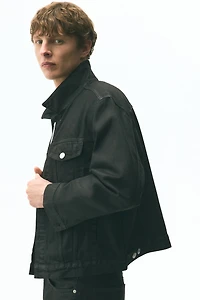 Coated Denim Trucker Jacket