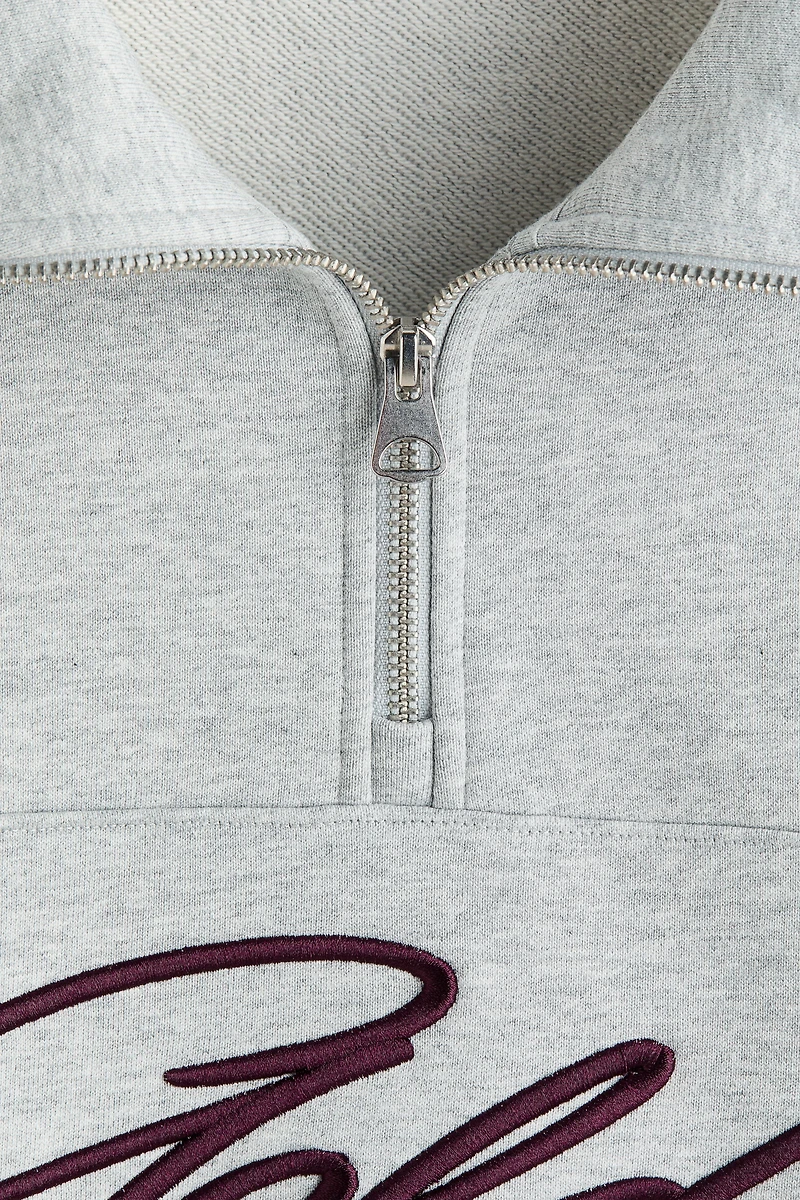 Relaxed-Fit Half-Zip Sweatshirt