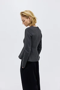 Haut péplum en jersey