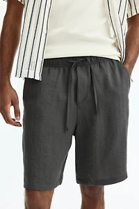 Loose-Fit Cotton Shorts
