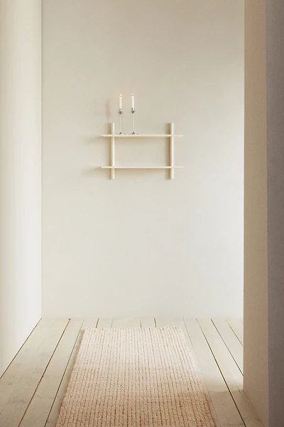 Wool-Blend Bouclé-Weave Runner Rug