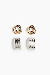 2 pairs earrings