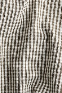 Blouse à manches bouffantes avec liens nouer