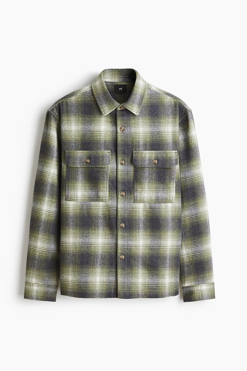 Regular-Fit Flannel Overshirt