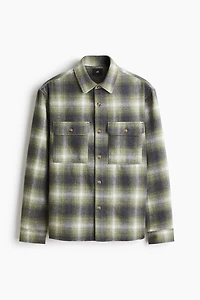 Regular-Fit Flannel Overshirt