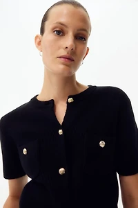 MAMA Rib-Knit Cardigan