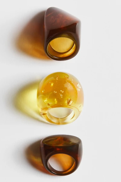 Lot de 3 bagues épaisses