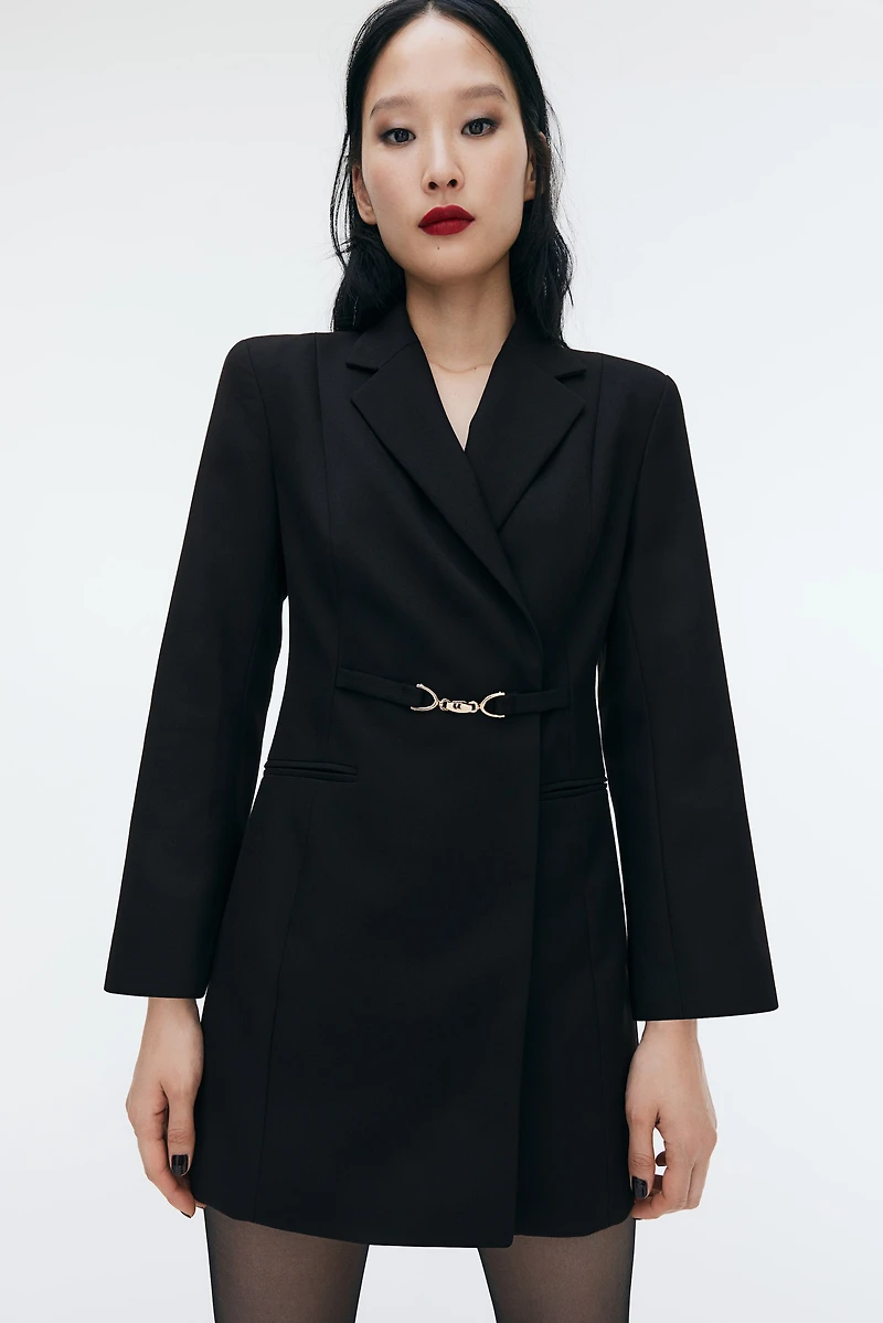 Robe blazer en sergé