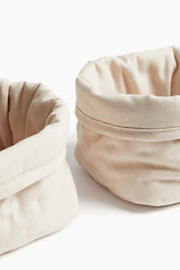 Lot de 2 paniers rangement matelassés