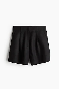 Linen-blend Shorts