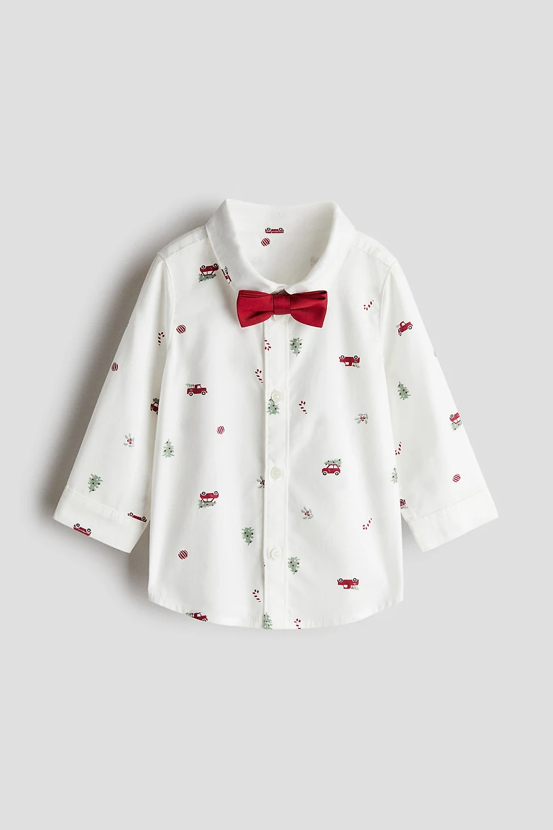 2-Piece Shirt and Bow-Tie Set