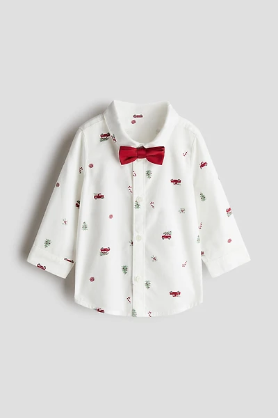 2-Piece Shirt and Bow-Tie Set