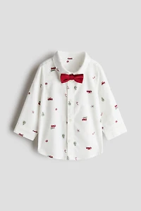 2-Piece Shirt and Bow-Tie Set