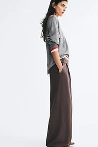 Pantalon chic à jambes larges