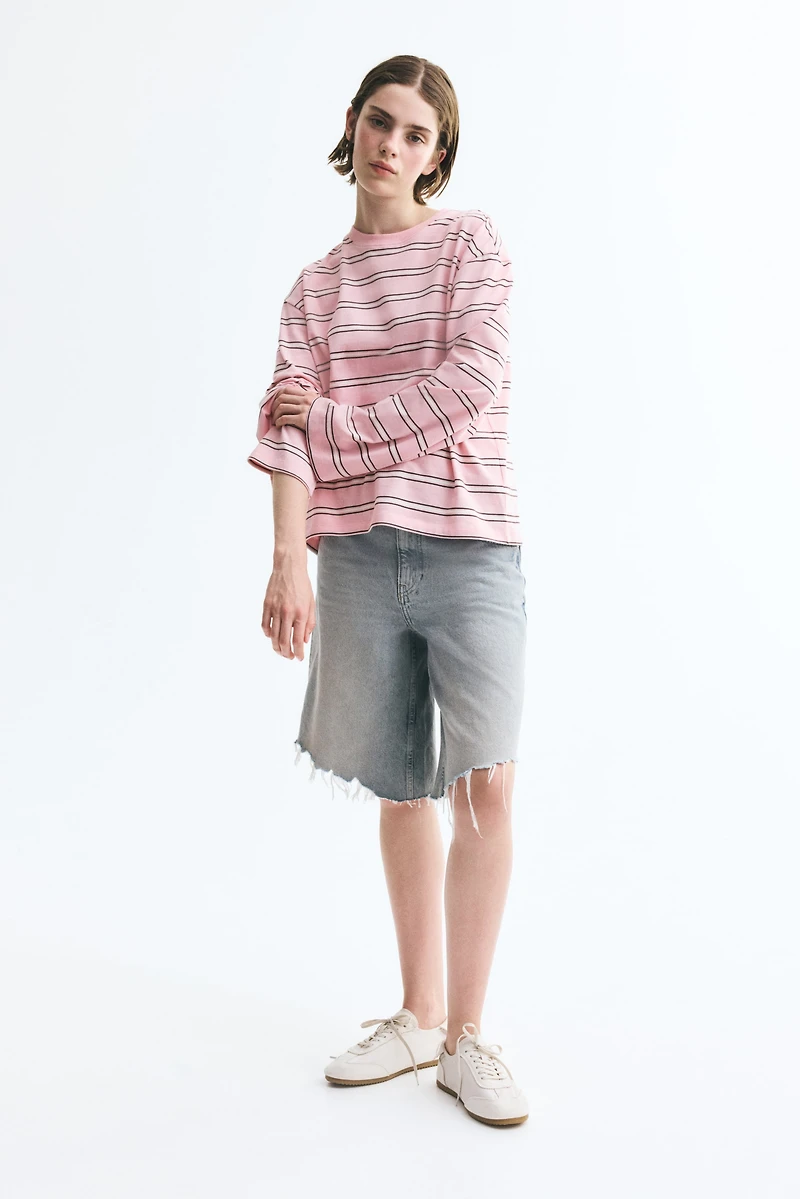 Long-Sleeved Cotton Top