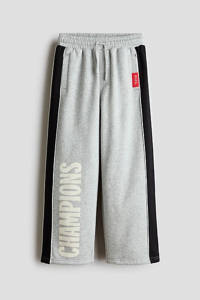 Printed Brushed-Inside Joggers