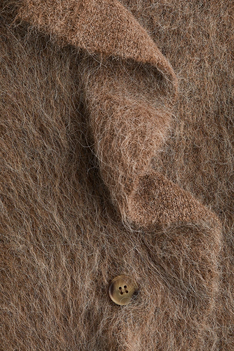 Alpaca-Blend Cardigan