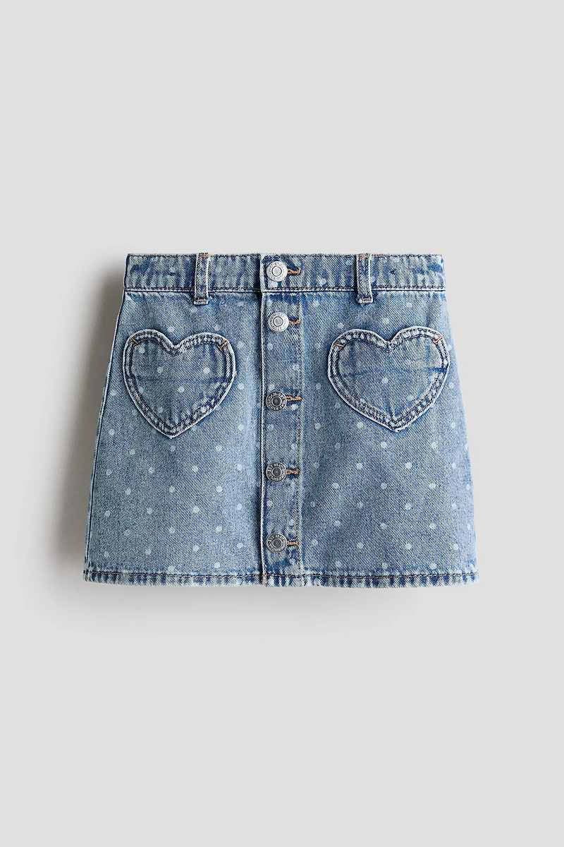 A-Line Denim Skirt