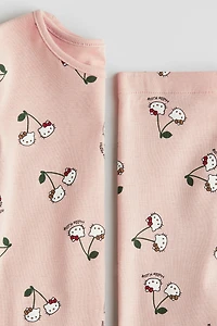 Snug Fit Printed Jersey Pajamas