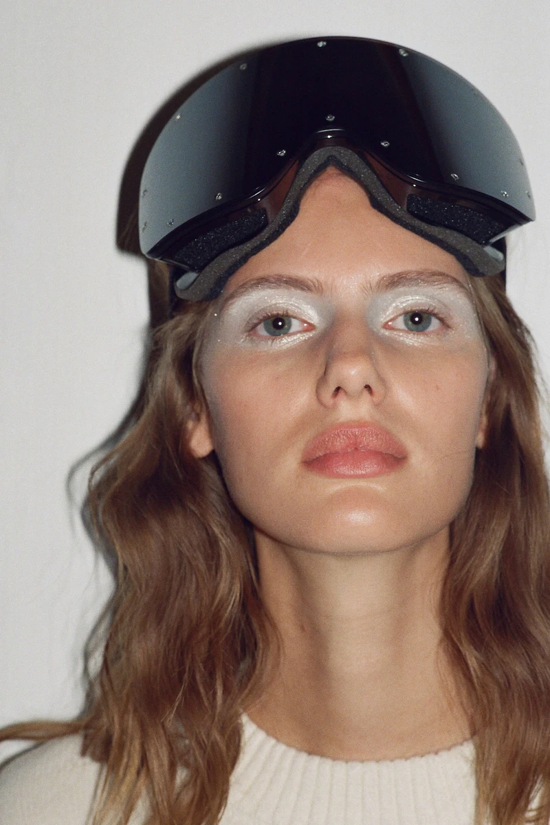 Masque de ski ornementé