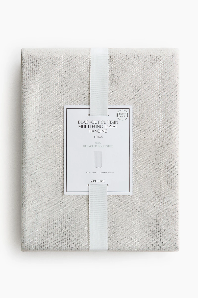 Emballage 1 rideau à chevrons large et occultant