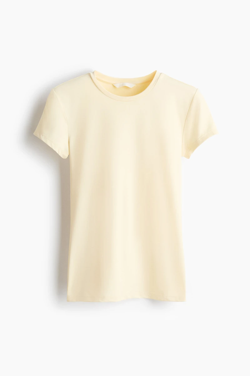 T-shirt ajusté en microfibre