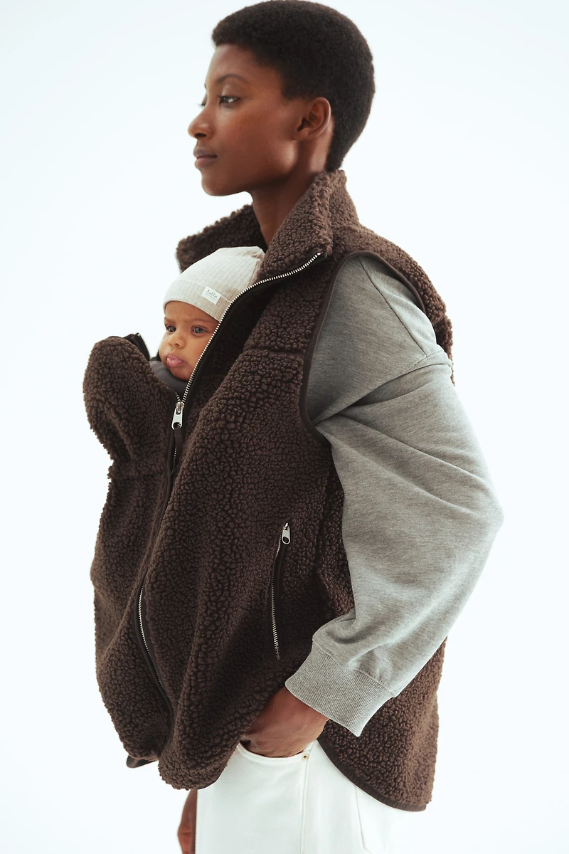 MAMA Before & After Babywearing Teddy Fleece Vest