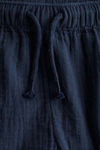 Cotton Muslin Shorts